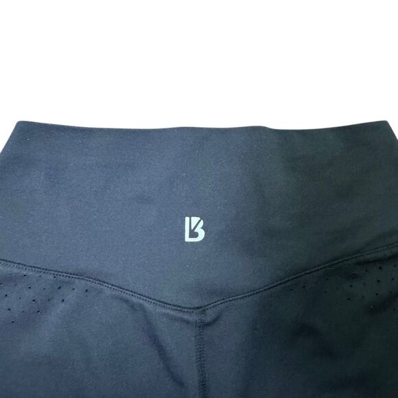 BuffBunny Women’s Black Activewear Biker Shorts Size Small Cutouts - Picture 7 of 8